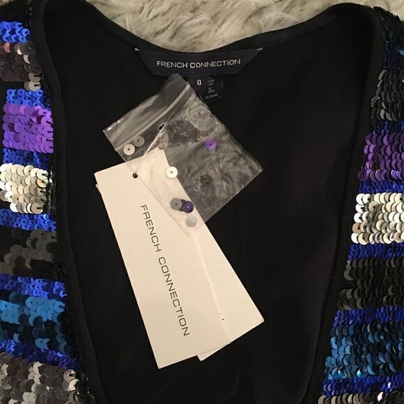 FRENCH Connection Sequined Tank Top NEW - Picture 5 of 9
